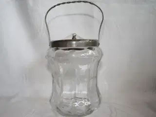 Kiksespand af klart glas