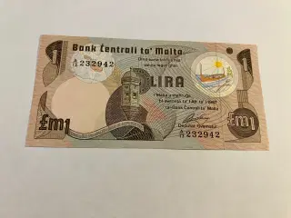1 Lira Malta 1967