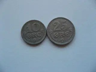 Flotte sølv/kobbernikkel Sæt 1918-1921 Pr Sæt