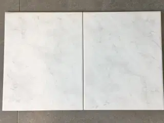 Vægflise blank hvid/grå 20x25