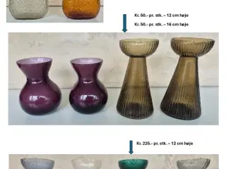 Hyacintglas forskellige størrelser
