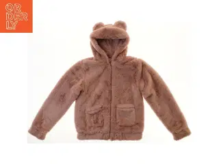 Plysjakke med hætte fra H&M (str. 158)