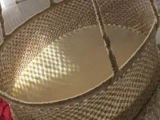 flettet vugge babyseng 