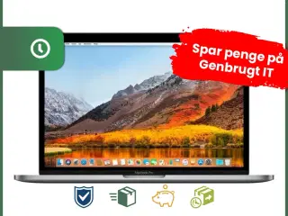13" Apple MacBook Pro (Space Gray) - Intel i5 7360U 2,3GHz 256GB SSD 8GB (Mid-2017) - Grade C - bærbar computer
