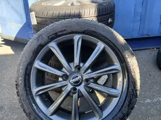 Alufælge 15" Koksgrå gode dæk