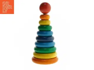 Farverigt stablingstårn legetøj (str. 23,5 cm)