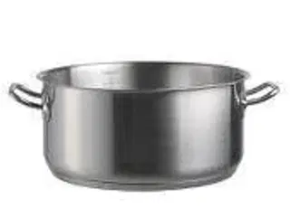 3 stk. Gryde lav 8 ltr diam 280 mm til induktion, el og gas