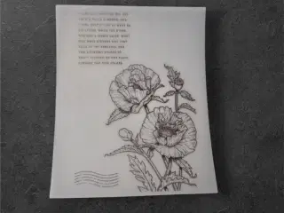 Blomstertegningens Forfinelse på semi-transparent