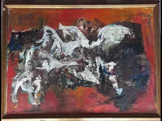 Maleri, abstrakt, Poul Hauch-fausbøll