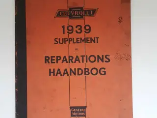 Reparations håndbog  1939 Chevrolet 