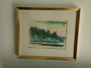 Litografi 8 styk af JAL barnebarn af Johs. Larsen