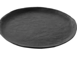 12 stk. Tallerken organisk coupe sort 215 mm Yli Revol (brugt)