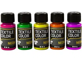 Textile Color, ass. farver, 5x50ml/ 1 pk.