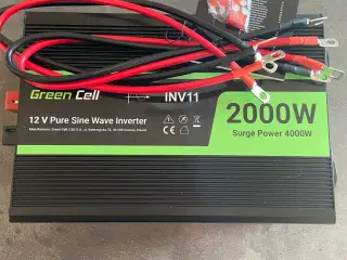Inverter Green Cell pure sin 2000w / 4000w helt ny