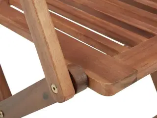 Foldbare havestole 2 stk. massivt akacietræ