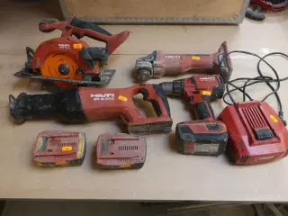 Akkuværktøj HILTI inkl. 3 batterier og oplader