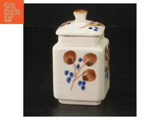 Keramikkrukke med låg (str. 10 cm)