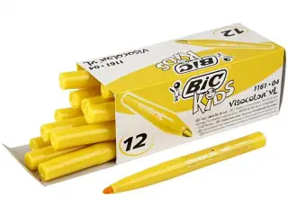 BIC Visa Color Tusch Gul 3 mm - 12 stk.