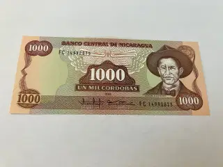 1000 Cordobas Nicaragua 1985