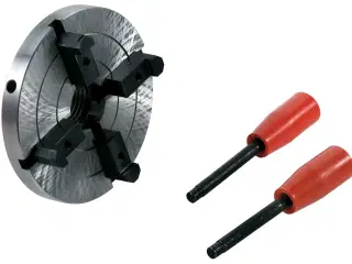 4-klo Centrerpatron 125 mm til trædrejebænke