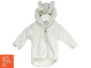 Hvid baby trøje med hætte fra H&M (str. 56)