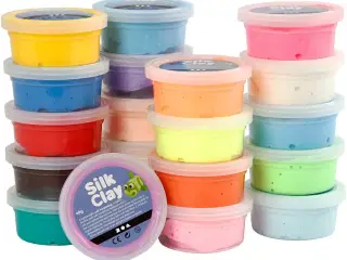 Silk Clay®, ass. farver, 20x40g/ 1 pk.