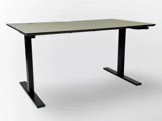 Hæve/sænkebord 120x80 – Grå/Sort Stel