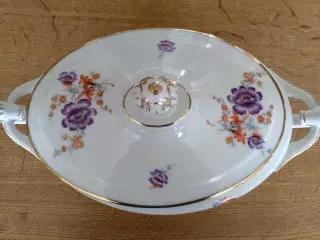 Antik Oval terrin, H&C Schlaggenwald