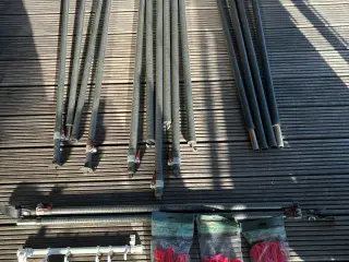 Carbon stænger til fortelt G18, 250 cm