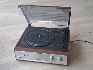 Pladespiller med FM-radio 