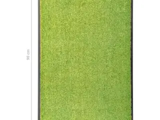 Vaskbar dørmåtte 60x90 cm grøn
