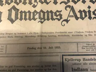 Rødkjærsbro  omegns avis 1925