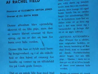 BITTENS AFTENBØN - Rachel Field