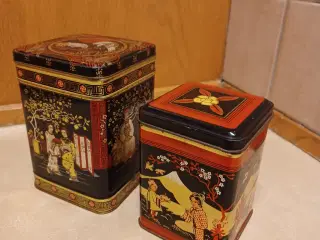 Tedåser med japanske / kinesiske motiver