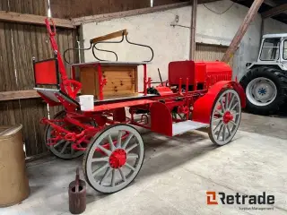 - - - Brandbil Oldtimer Hestevognsbrandsprøjte Brandhestevogn/Sprøjte Hestevognssprøjte