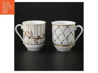 Royal Copenhagen kaffekrus sæt fra Royal Copenhagen (str. 2 stk Ø 8,5 cm længde 9,5 cm)
