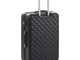 Kuffert sæt i 3 dele hardcase sort ABS