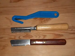 Trimmeknive 3 stk. Til at trimme hundens hår.