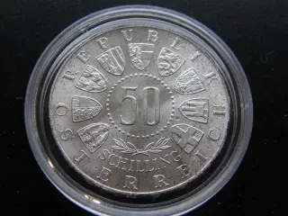 Østrig  50 Shillings  1964  Sølv.