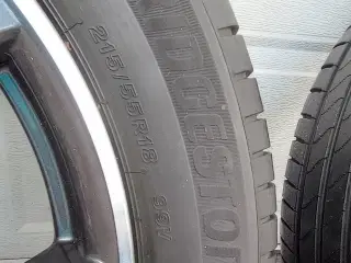 Alufælge 5x114,3 - Nye dæk, Tpms, bud modtages !
