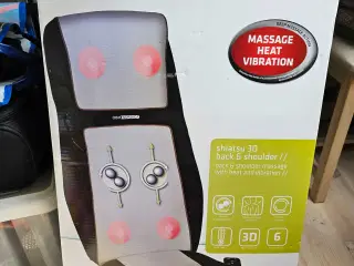 Massagesæde med varme og vibration til skulder og 