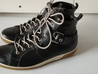 Sneakers, str. 39, ECCO, sort, læder 