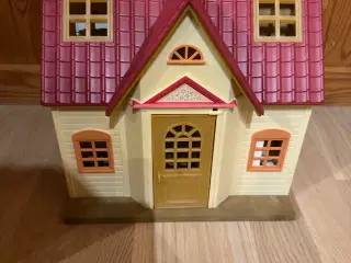 Sylvanian hus / dukkehus m. tilbehør, bil, figurer