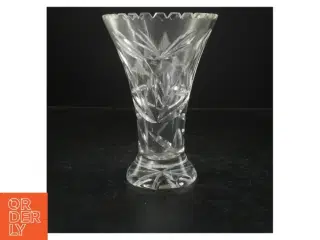 Klar krystalvase (str. 21 cm)