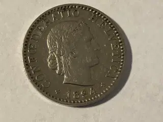 20 Rappen 1894 Switzerland