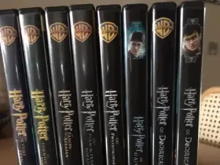 Komplet samling Harry Potter dvd'er