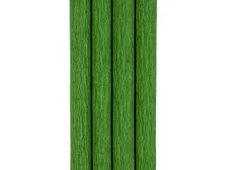 Crepepapir, ark 25x60 cm, Stræk/crepe: 180%, 105 g, løvgrøn, 4ark/ 1 pk.