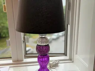 Håndlavet lampe incl lampeskærm 