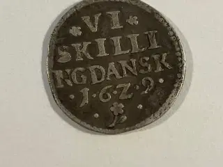 6 Skilling 1629 Danmark
