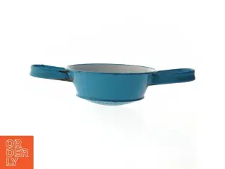 Vintage blå emaljesi (str. Ø 18,5 cm)